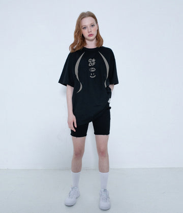 3Logo Smile Line Short Sleeve Tee